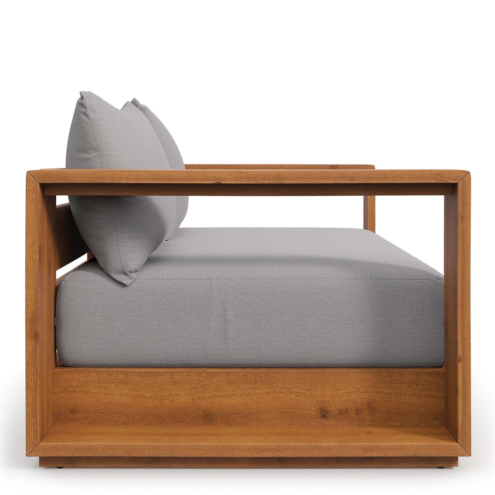 Tahoe Acacia Wood Outdoor Patio Acacia Wood Loveseat By Modway - EEI-6783 | Outdoor Sofas, Loveseats & Sectionals | Modishstore - 4