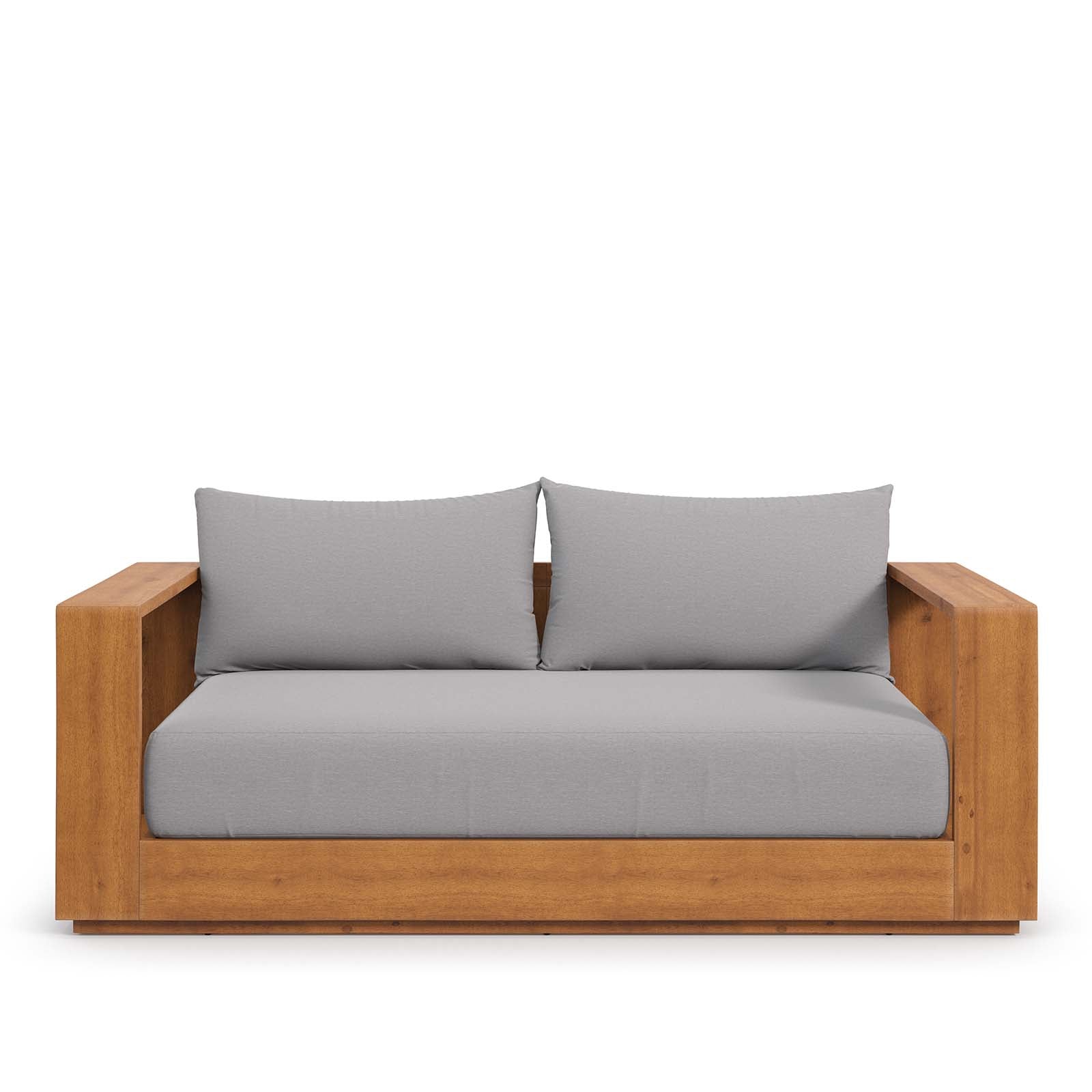 Tahoe Acacia Wood Outdoor Patio Acacia Wood Loveseat By Modway - EEI-6783 | Outdoor Sofas, Loveseats & Sectionals | Modishstore - 5