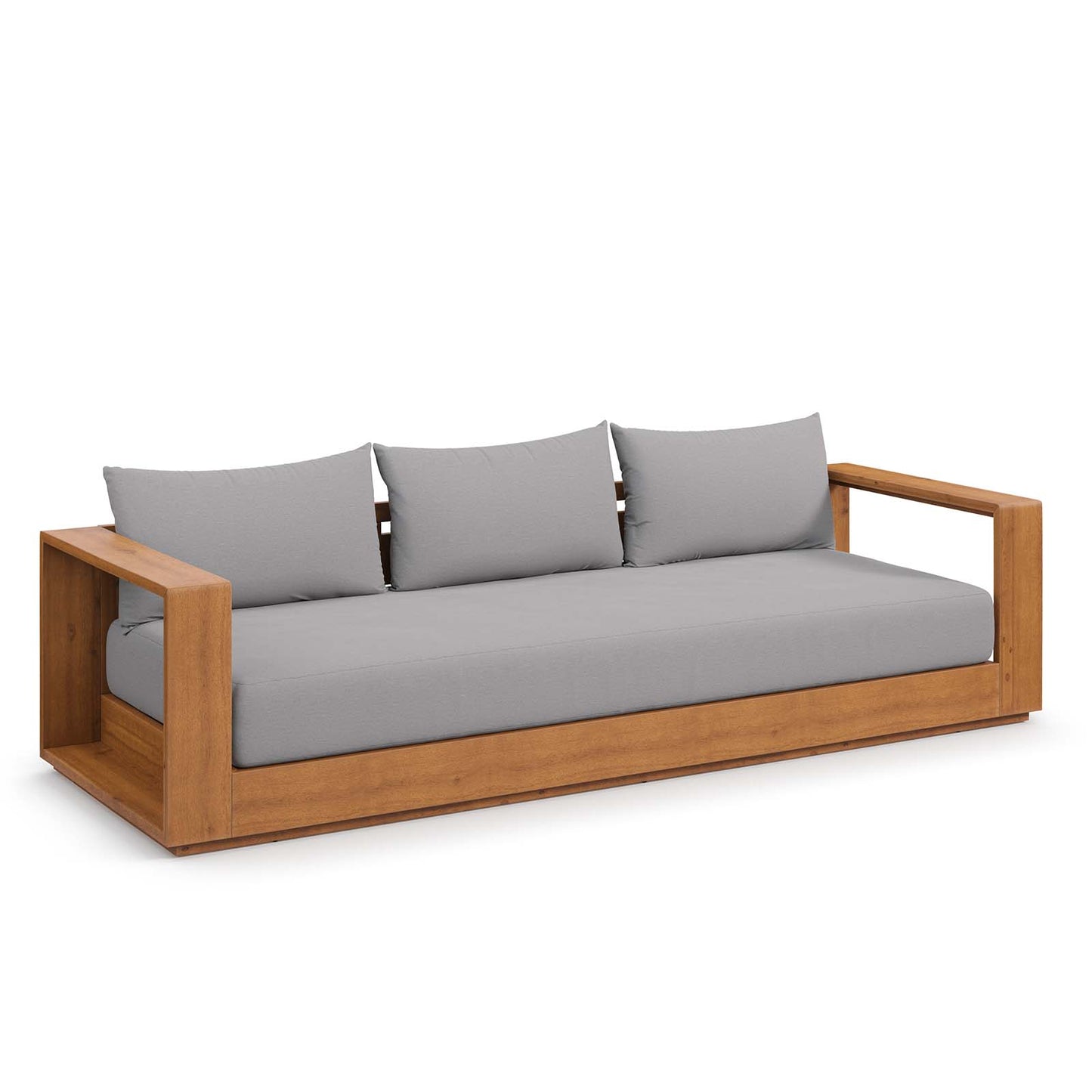 Tahoe Outdoor Patio Acacia Wood Sofa By Modway - EEI-6784 | Outdoor Sofas, Loveseats & Sectionals | Modishstore - 2