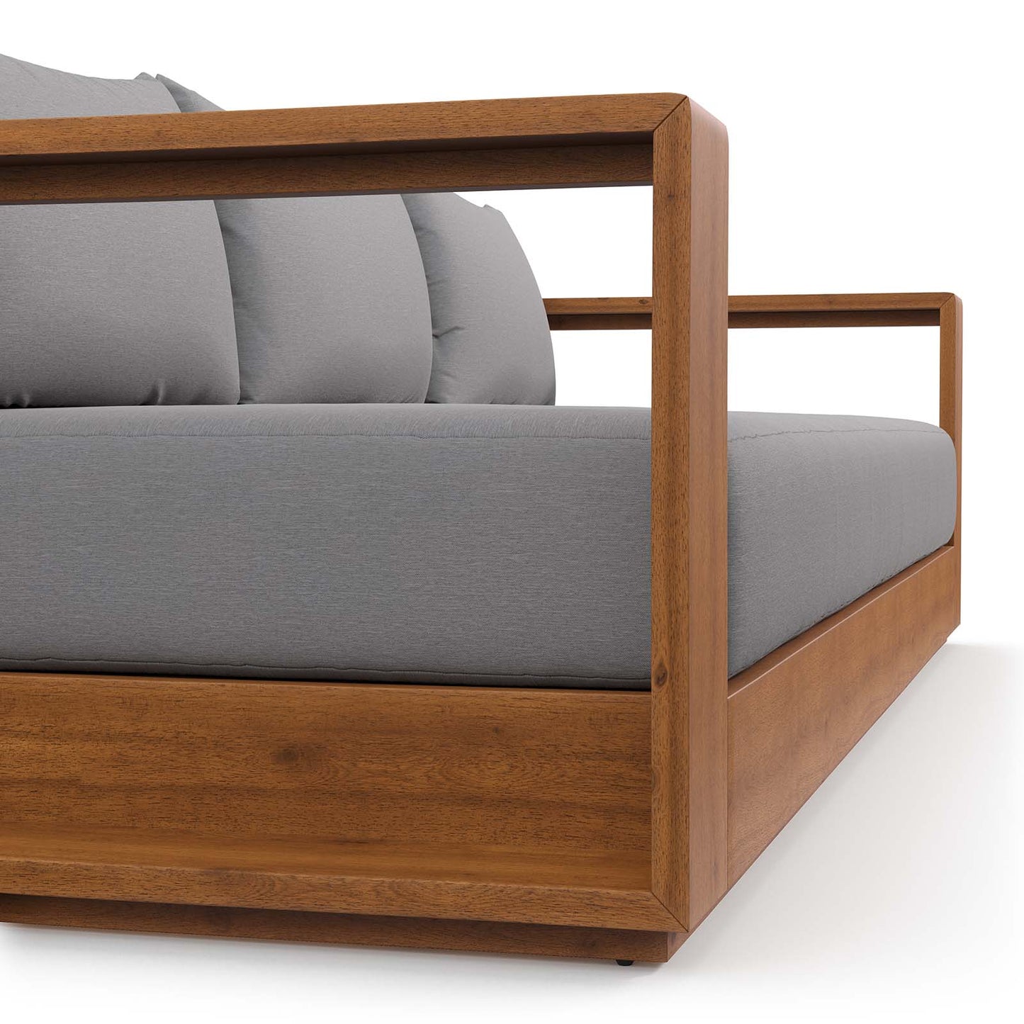 Tahoe Outdoor Patio Acacia Wood Sofa By Modway - EEI-6784 | Outdoor Sofas, Loveseats & Sectionals | Modishstore - 6