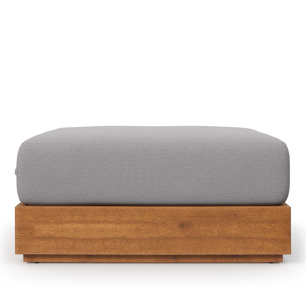 Tahoe Outdoor Patio Acacia Wood Ottoman By Modway - EEI-6785 | Outdoor Sofas, Loveseats & Sectionals | Modishstore - 2