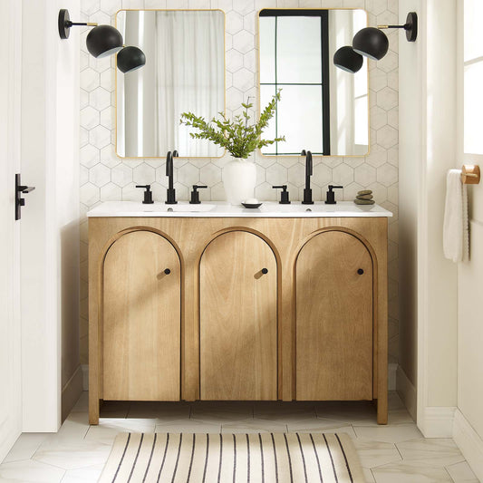 Appia 48" Double Sink Bathroom Vanity By Modway - EEI-6792 | Bathroom Accessories | Modishstore