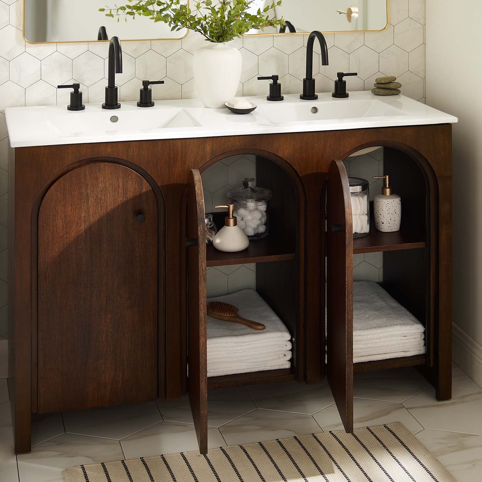 Appia 48" Double Sink Bathroom Vanity By Modway - EEI-6792 | Bathroom Accessories | Modishstore - 12