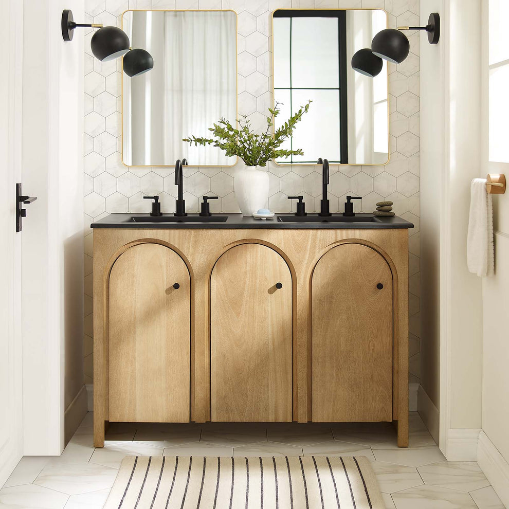 Appia 48" Double Sink Bathroom Vanity By Modway - EEI-6793 | Bathroom Accessories | Modishstore - 1