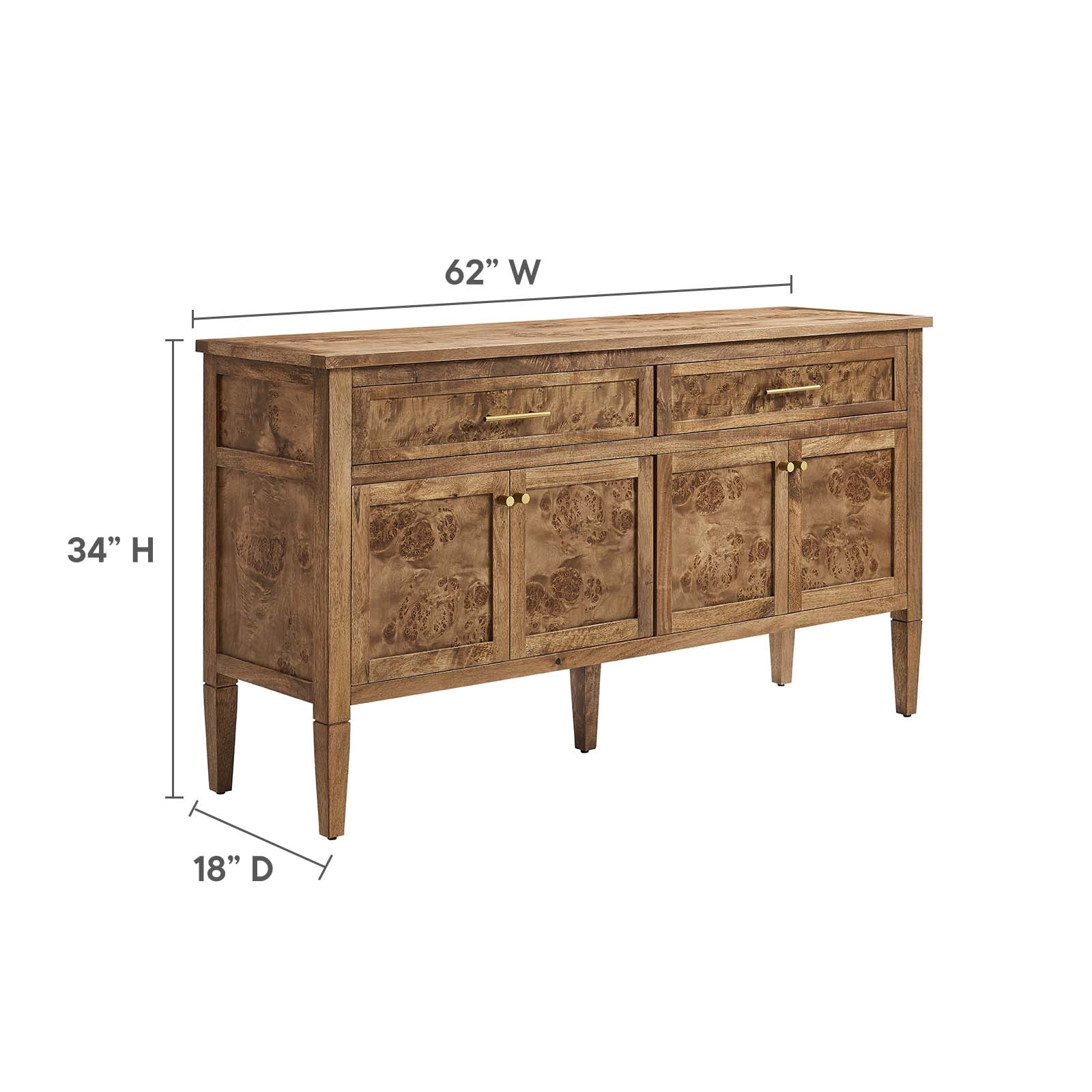 Elysian 62" Wood Sideboard By Modway - EEI-6794 | Sideboards | Modishstore - 10