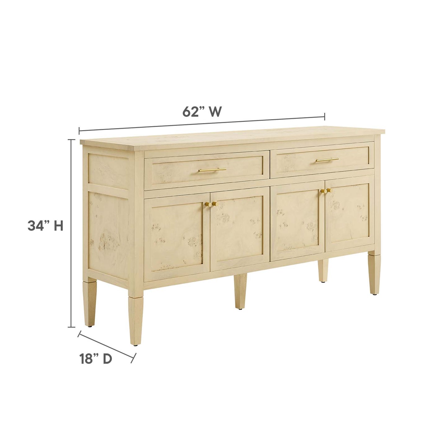 Elysian 62" Wood Sideboard By Modway - EEI-6794 | Sideboards | Modishstore - 20