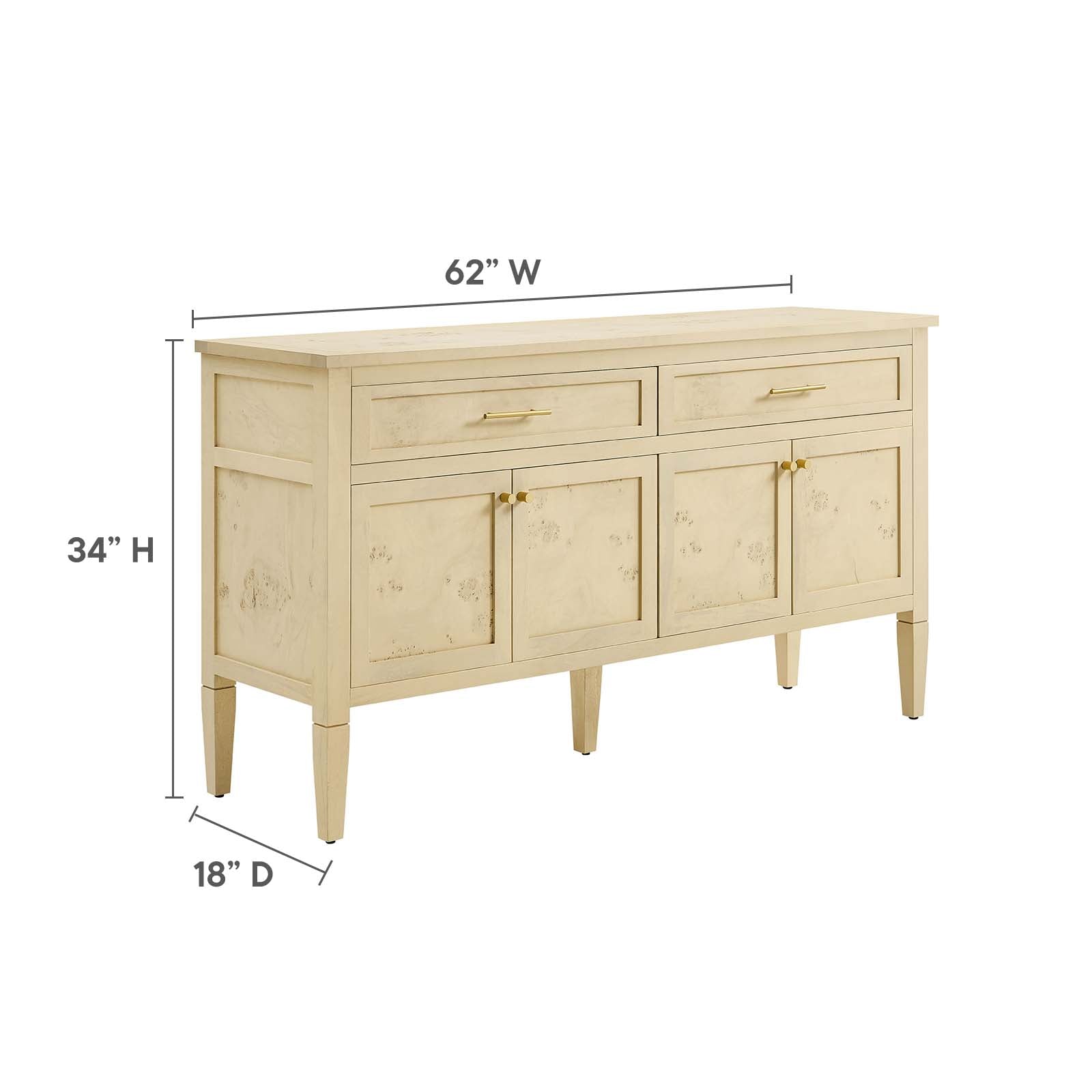 Elysian 62" Wood Sideboard By Modway - EEI-6794 | Sideboards | Modishstore - 20