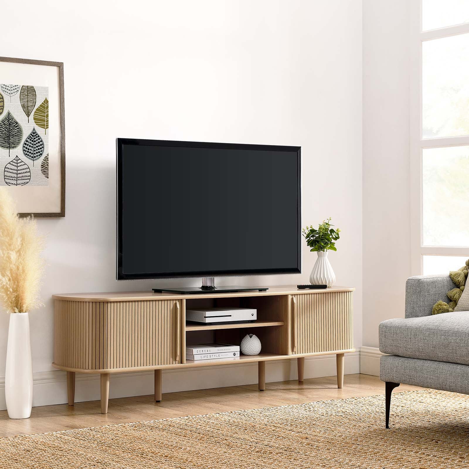Contour 63" Wood TV Stand By Modway - EEI-6795 | Cabinets | Modishstore - 1