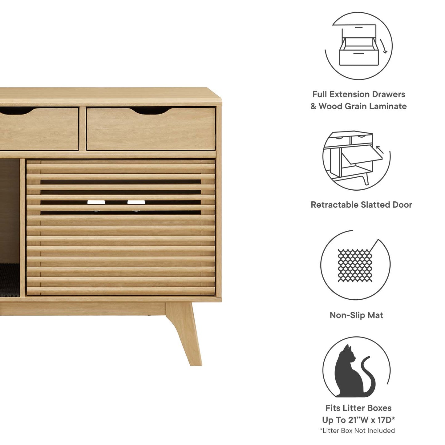 Render Cat Cabinet By Modway - EEI-6796 | Cabinets | Modishstore - 3