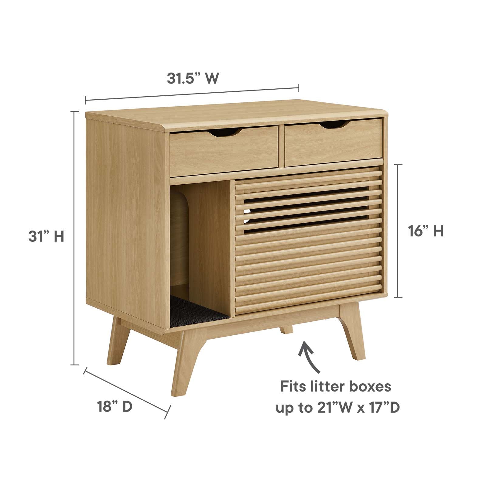 Render Cat Cabinet By Modway - EEI-6796 | Cabinets | Modishstore - 4