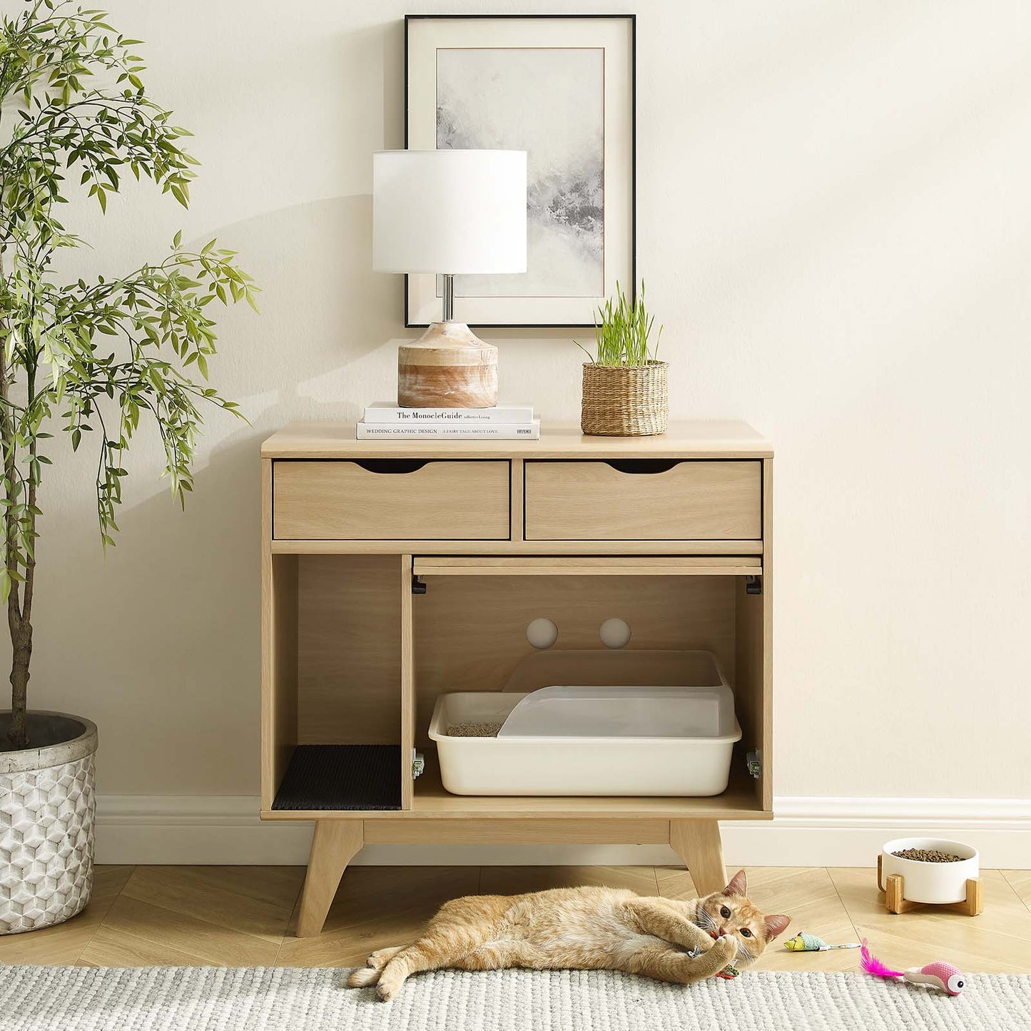 Render Cat Cabinet By Modway - EEI-6796 | Cabinets | Modishstore - 8
