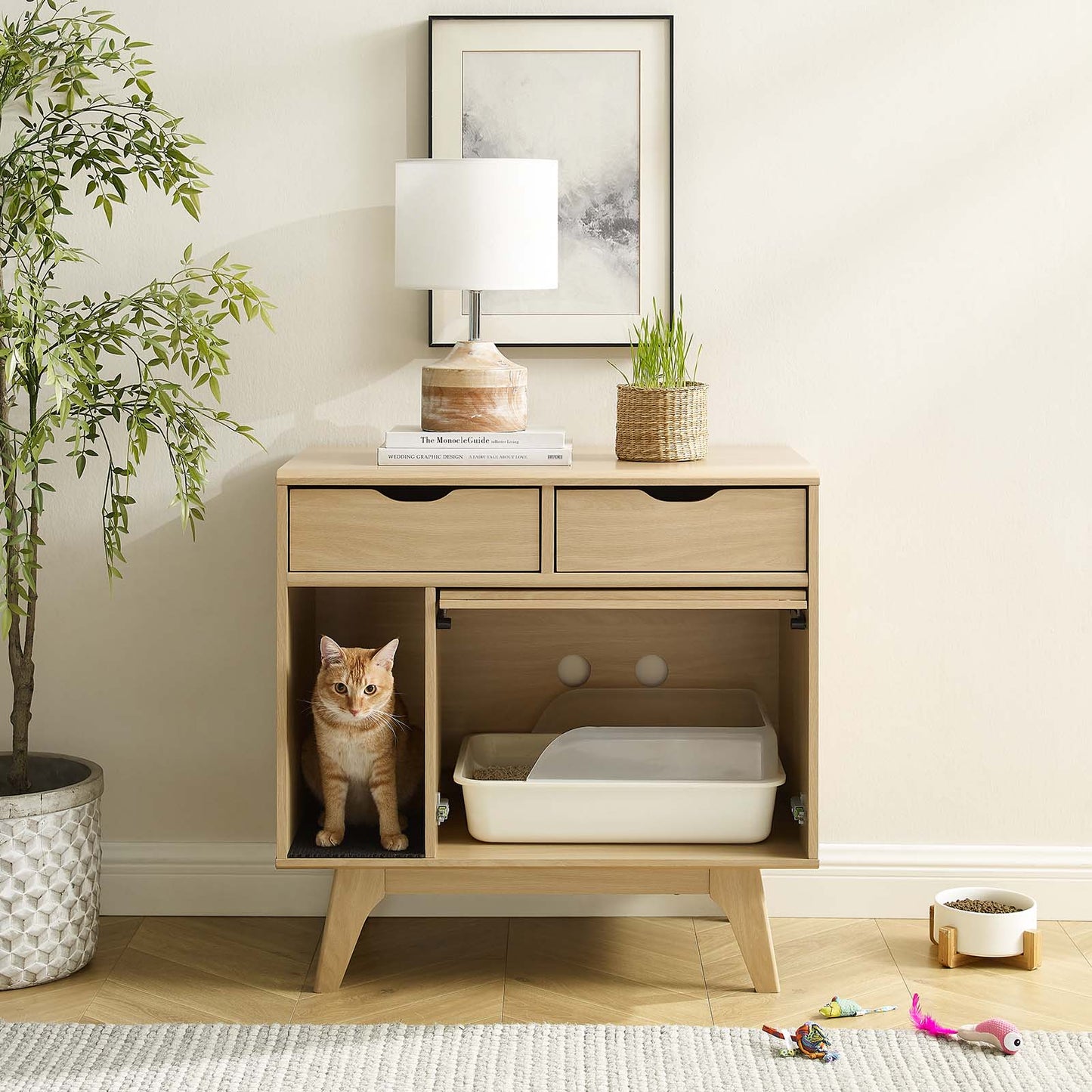 Render Cat Cabinet By Modway - EEI-6796 | Cabinets | Modishstore - 9