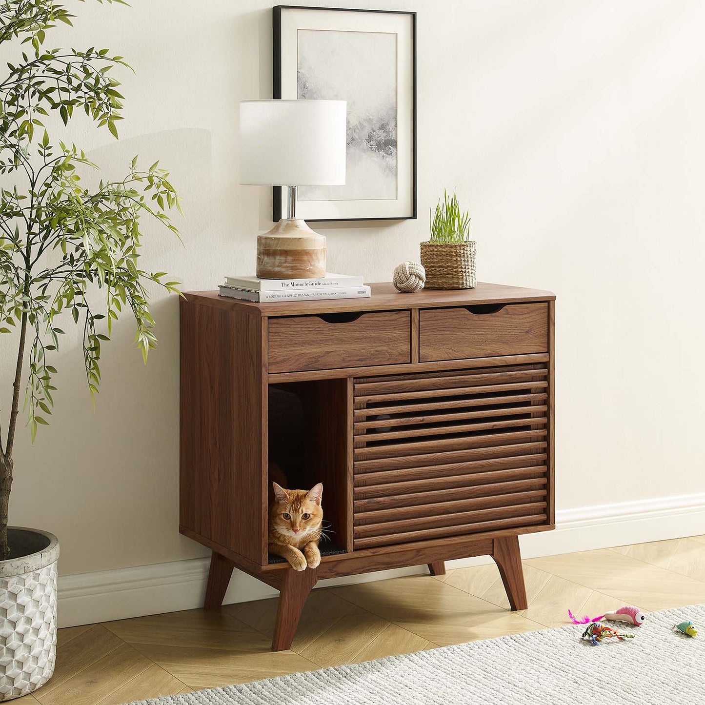 Render Cat Cabinet By Modway - EEI-6796 | Cabinets | Modishstore - 22