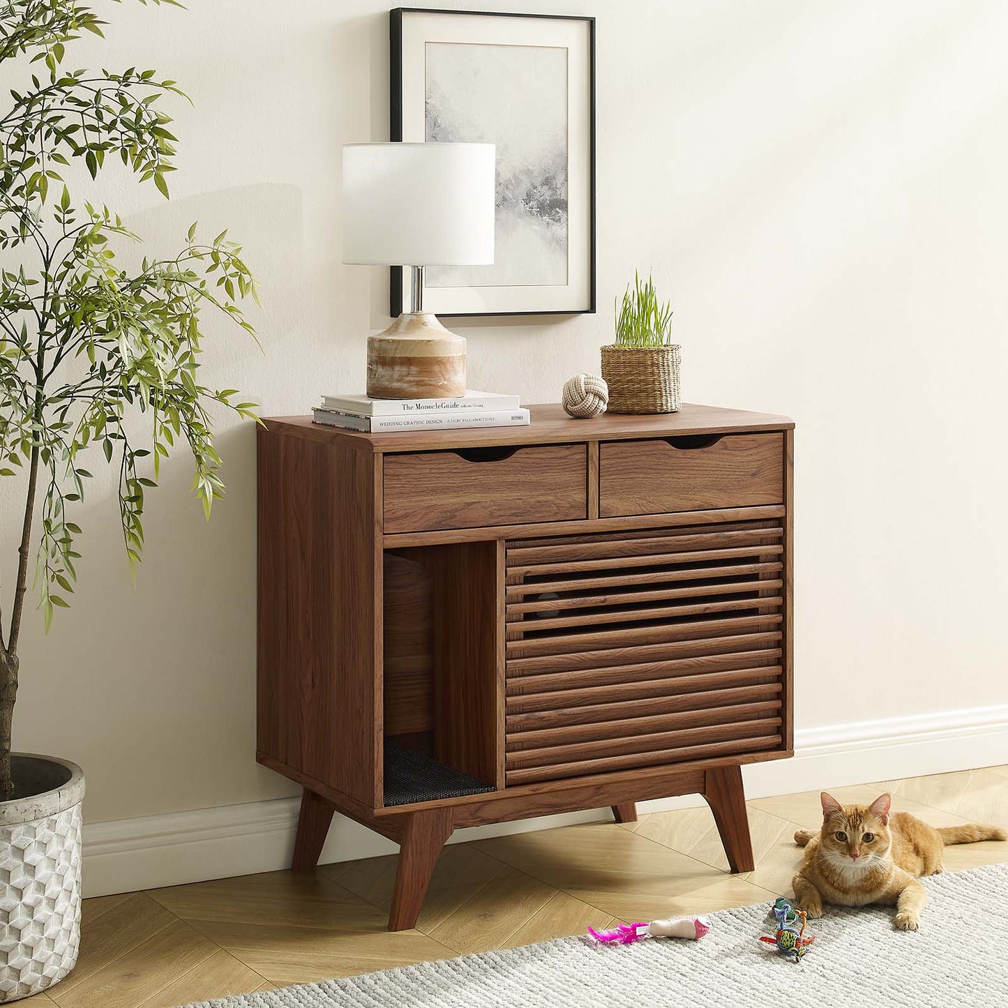 Render Cat Cabinet By Modway - EEI-6796 | Cabinets | Modishstore - 24