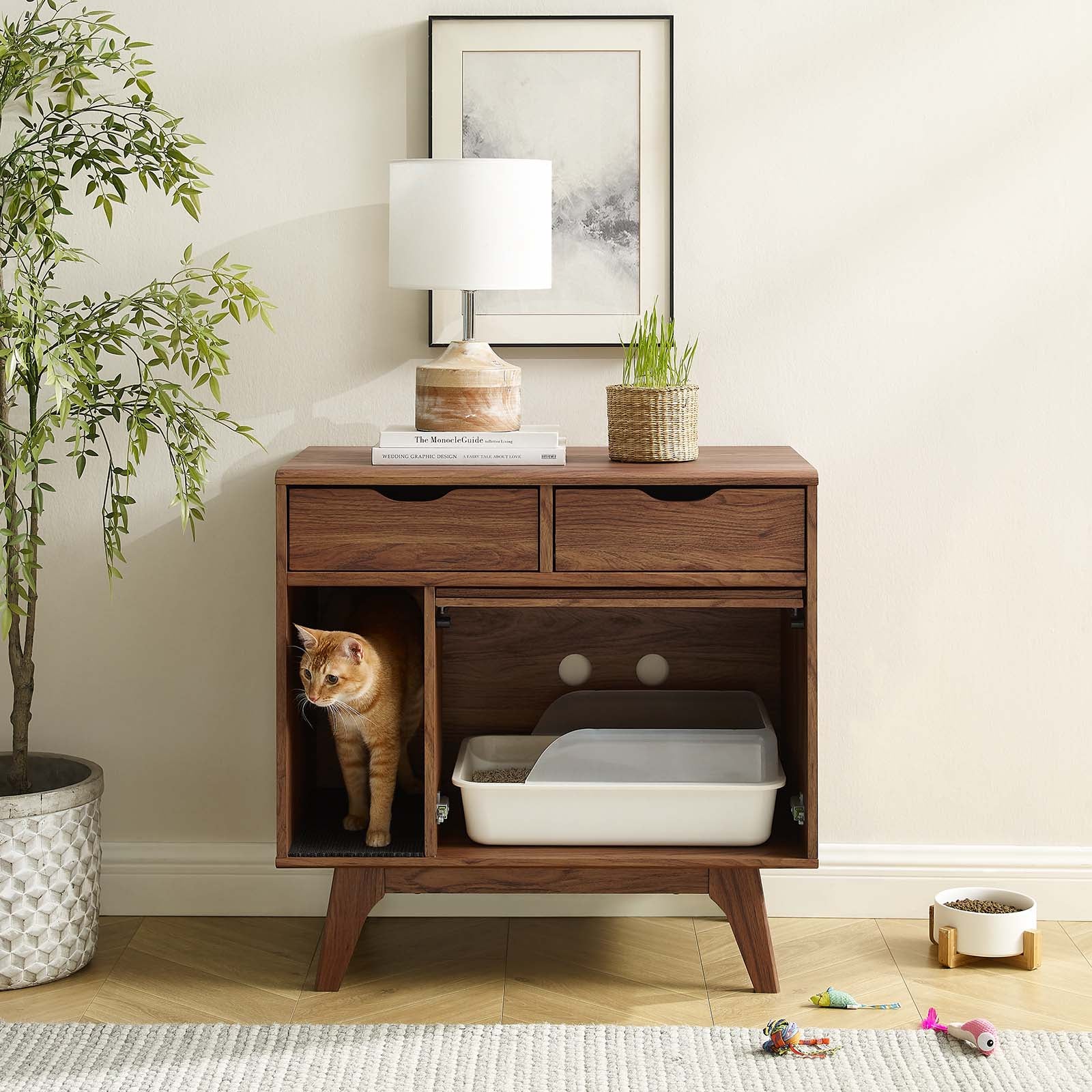 Render Cat Cabinet By Modway - EEI-6796 | Cabinets | Modishstore - 25