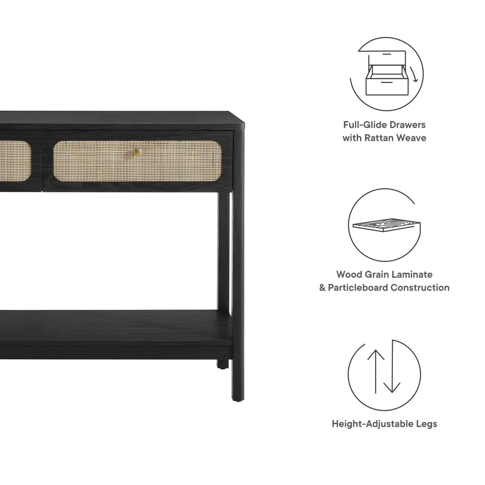 Chaucer Wood Entryway Console Table By Modway - EEI-6797 | Console Tables | Modishstore - 8