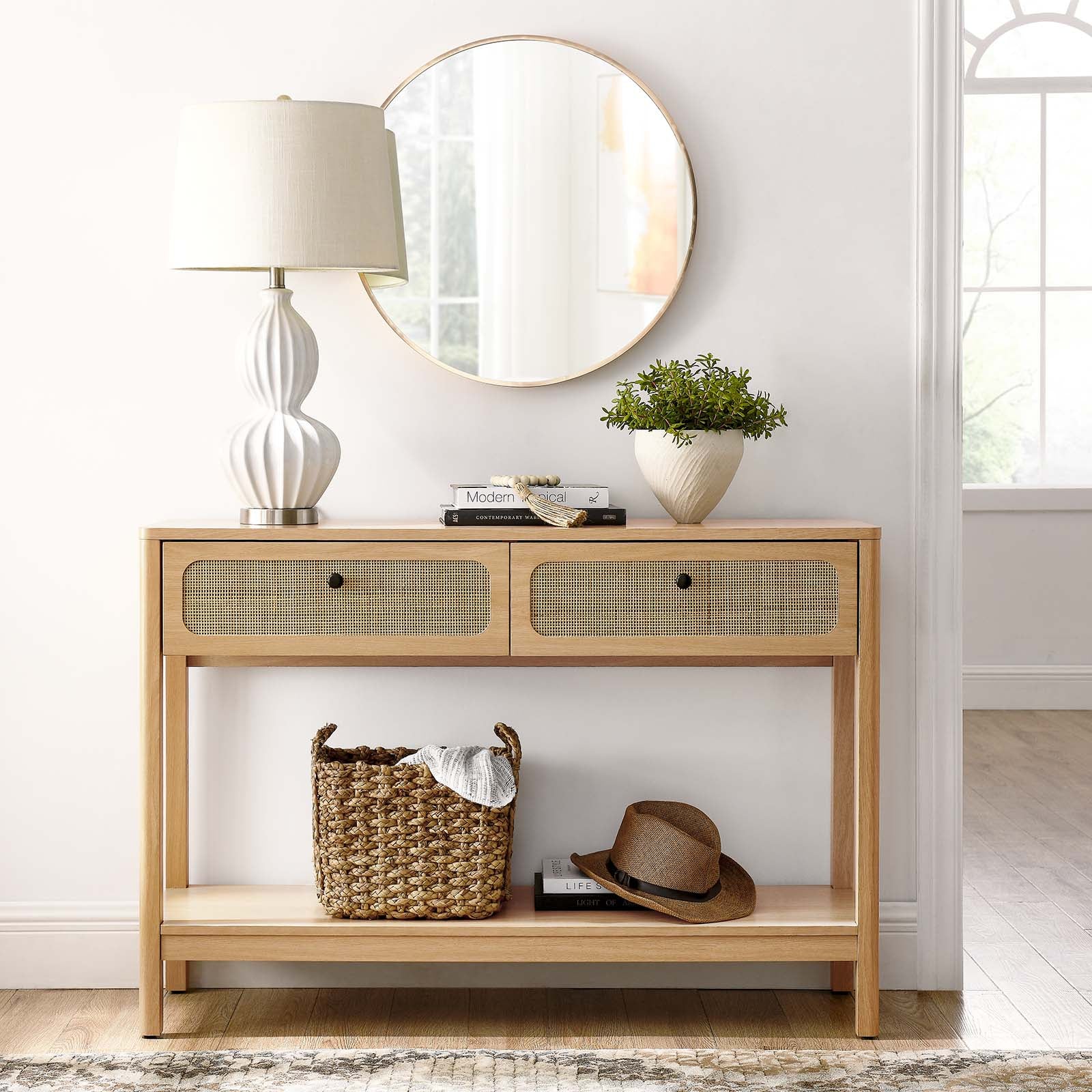 Chaucer Wood Entryway Console Table By Modway - EEI-6797 | Console Tables | Modishstore - 11