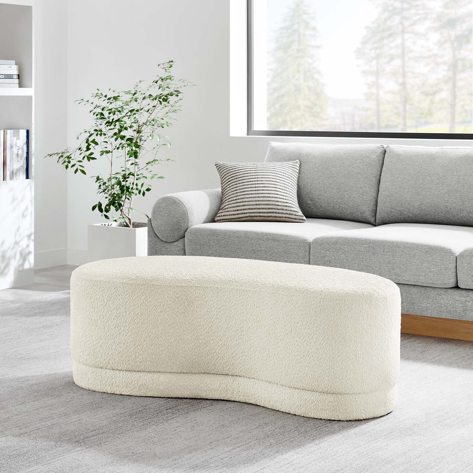 Nimbus 48" Upholstered Ottoman Bench By Modway - EEI-6816 | Ottomans | Modishstore - 1