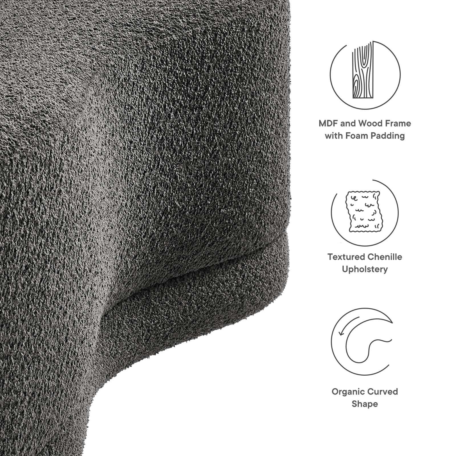 Nimbus 48" Upholstered Ottoman Bench By Modway - EEI-6816 | Ottomans | Modishstore - 44