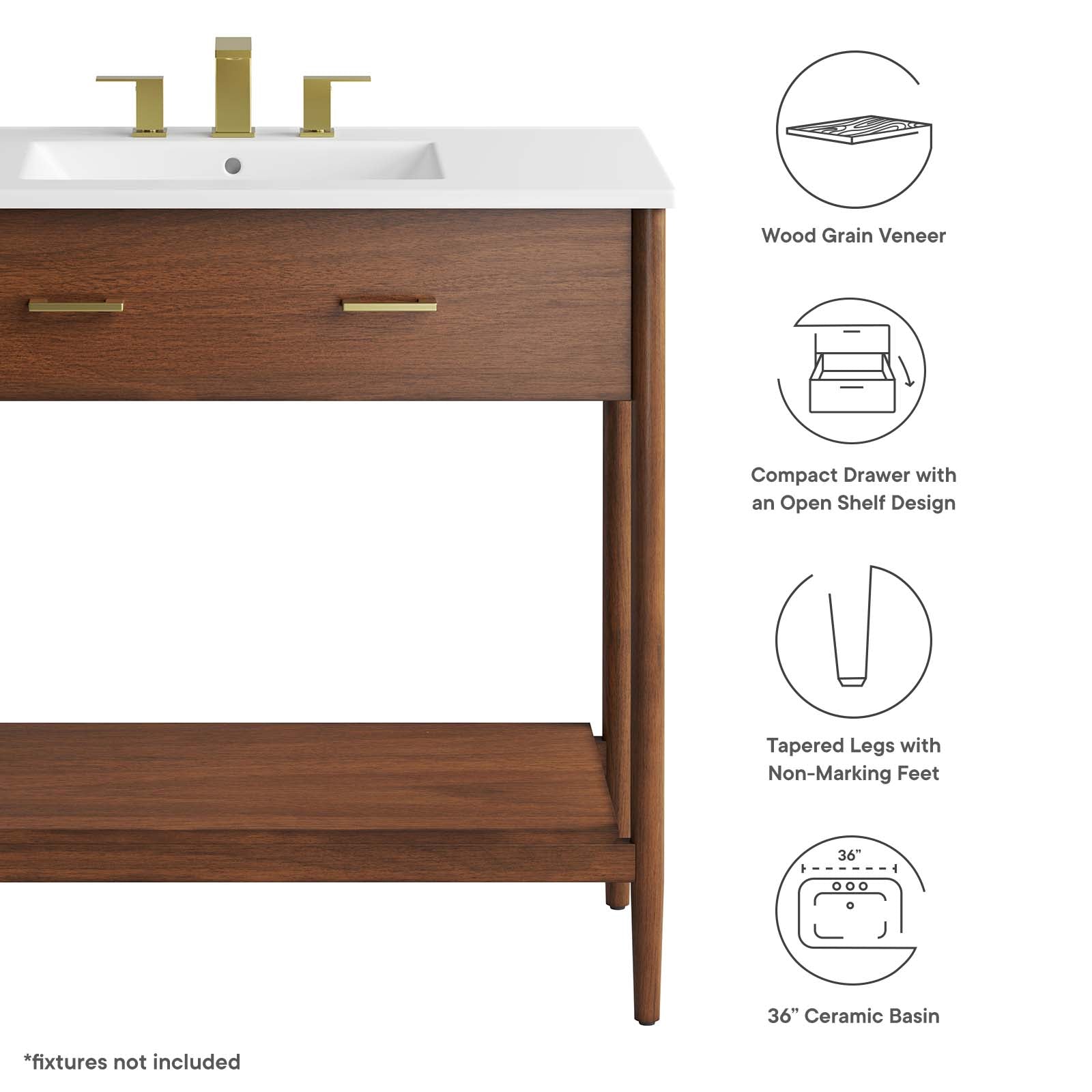 Zaire 36" Bathroom Vanity By Modway - EEI-6822 | Bathroom Accessories | Modishstore - 17