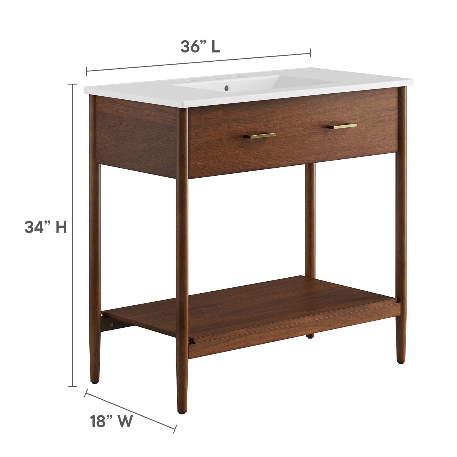 Zaire 36" Bathroom Vanity By Modway - EEI-6822 | Bathroom Accessories | Modishstore - 18