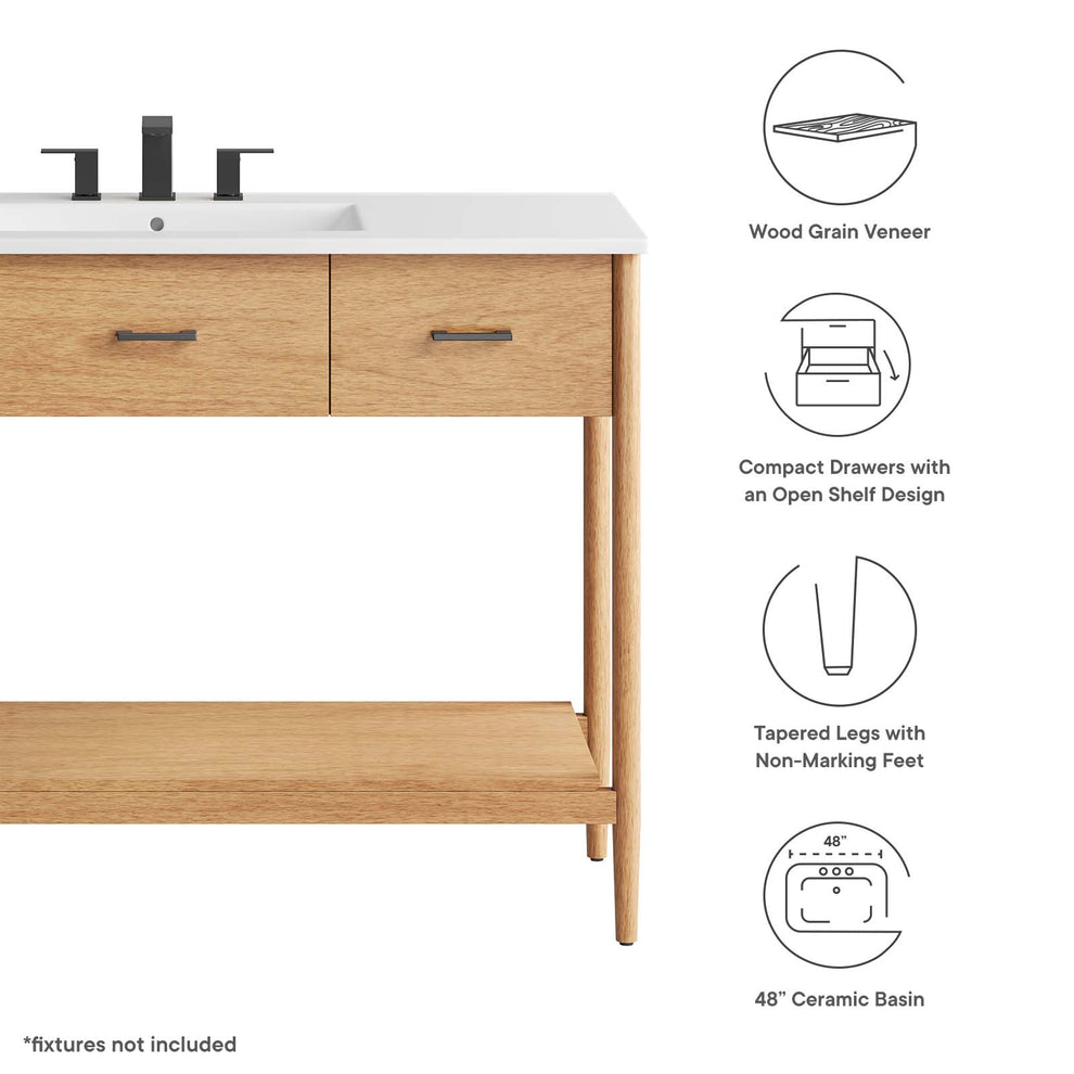 Zaire 48" Single Sink Bathroom Vanity By Modway - EEI-6824 | Bathroom Accessories | Modishstore - 8