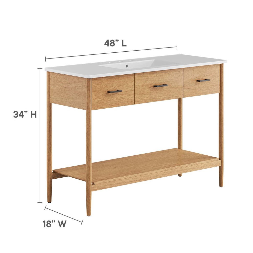 Zaire 48" Single Sink Bathroom Vanity By Modway - EEI-6824 | Bathroom Accessories | Modishstore - 9