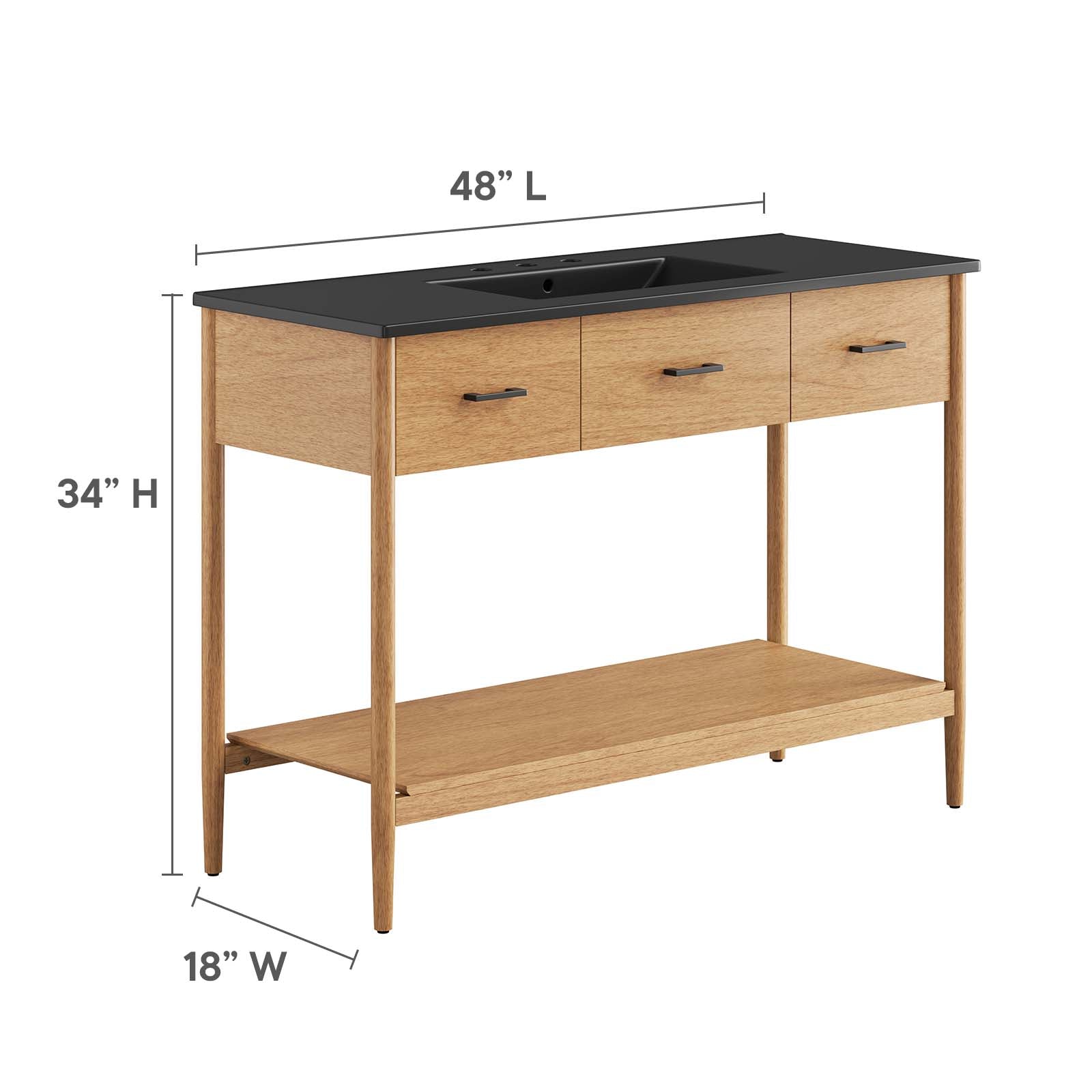 Zaire 48" Single Sink Bathroom Vanity By Modway - EEI-6825 | Bathroom Accessories | Modishstore - 9