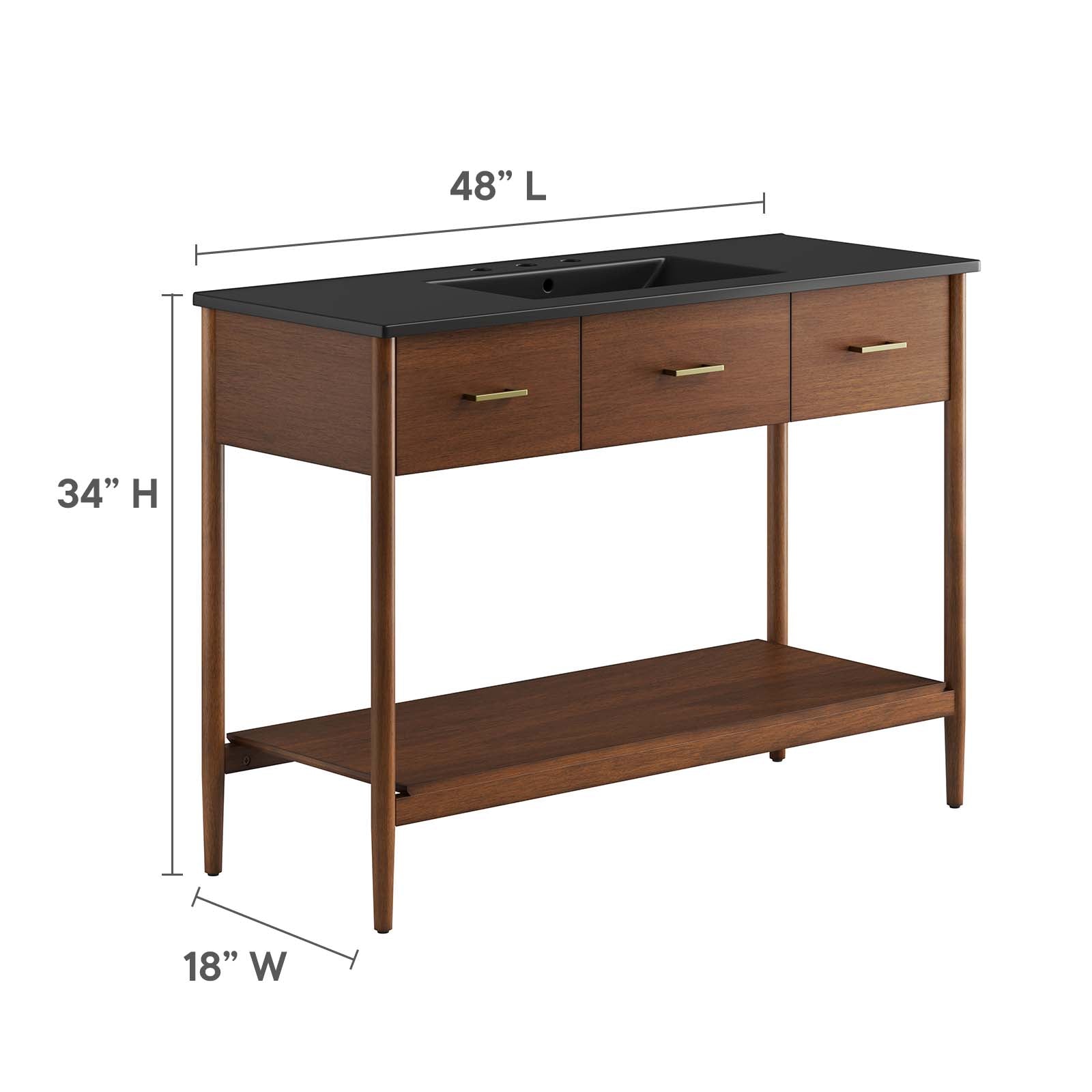 Zaire 48" Single Sink Bathroom Vanity By Modway - EEI-6825 | Bathroom Accessories | Modishstore - 18