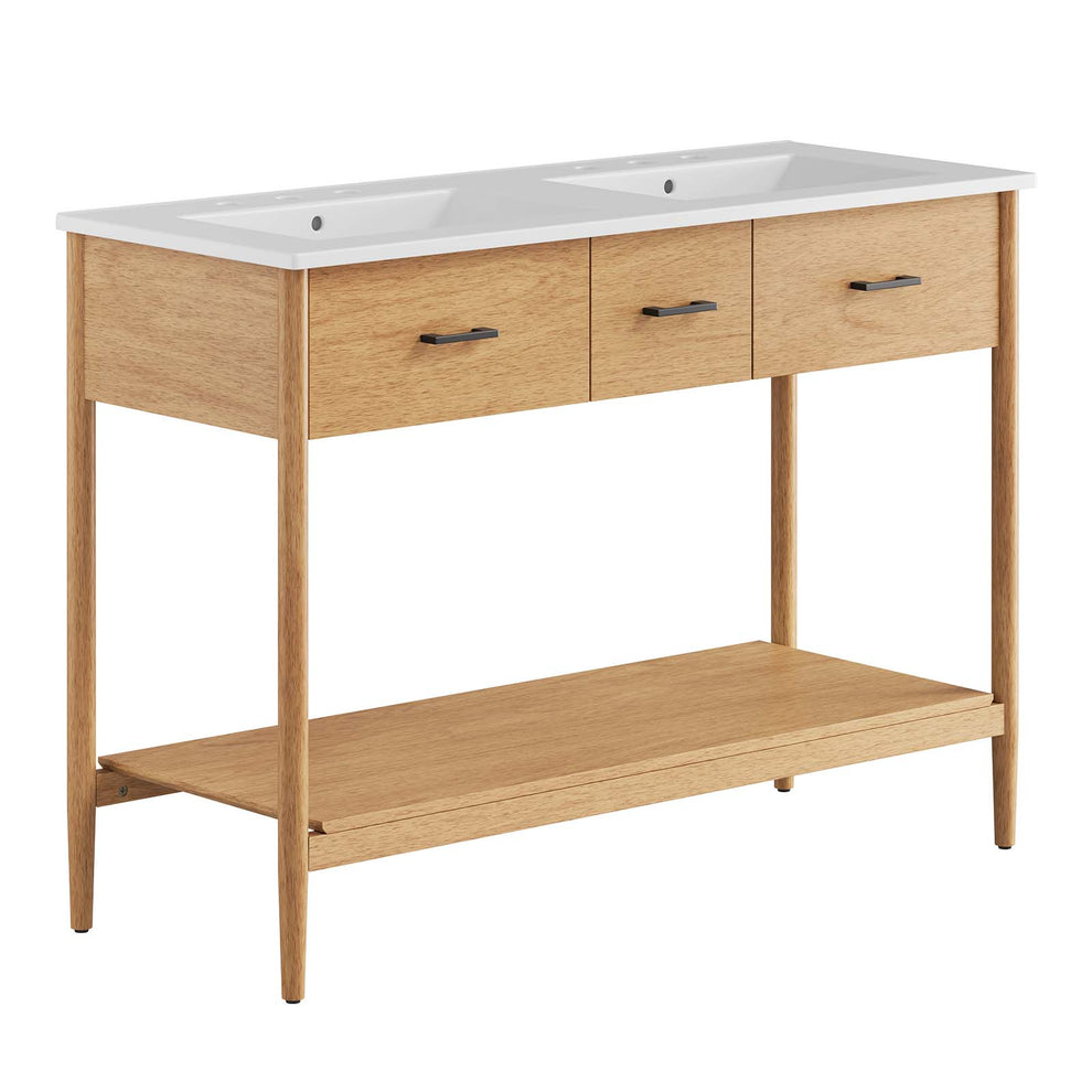 Zaire 48" Double Sink Bathroom Vanity By Modway - EEI-6826 | Bathroom Accessories | Modishstore - 2