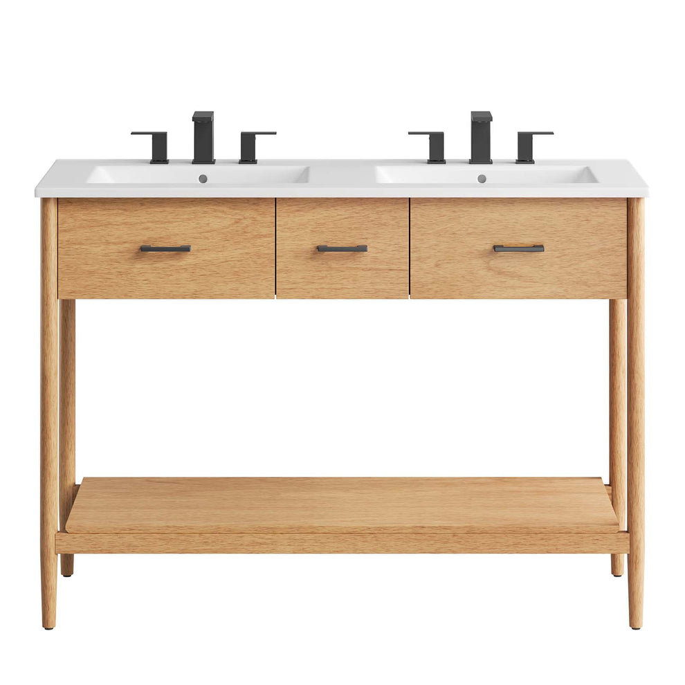 Zaire 48" Double Sink Bathroom Vanity By Modway - EEI-6826 | Bathroom Accessories | Modishstore - 5