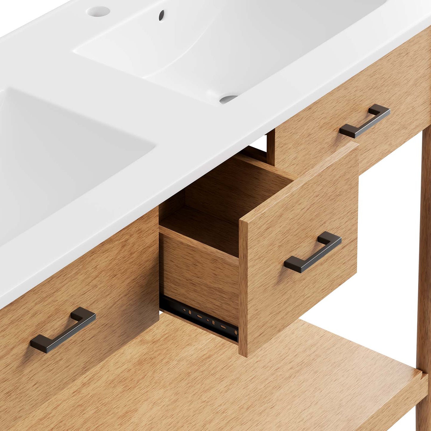 Zaire 48" Double Sink Bathroom Vanity By Modway - EEI-6826 | Bathroom Accessories | Modishstore - 7