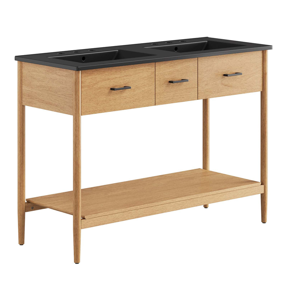 Zaire 48" Double Sink Bathroom Vanity By Modway - EEI-6827 | Bathroom Accessories | Modishstore - 2