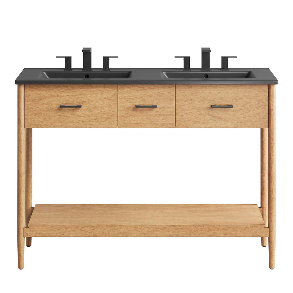 Zaire 48" Double Sink Bathroom Vanity By Modway - EEI-6827 | Bathroom Accessories | Modishstore - 5