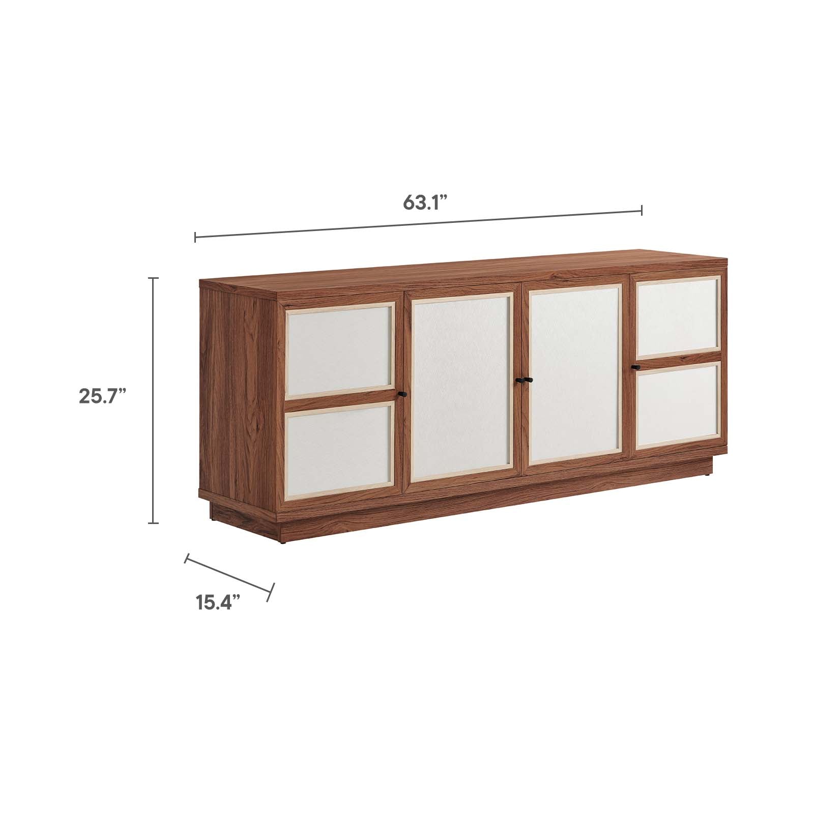 Capri 63" Wood Grain TV Console By Modway - EEI-6865 | Console Tables | Modishstore - 8