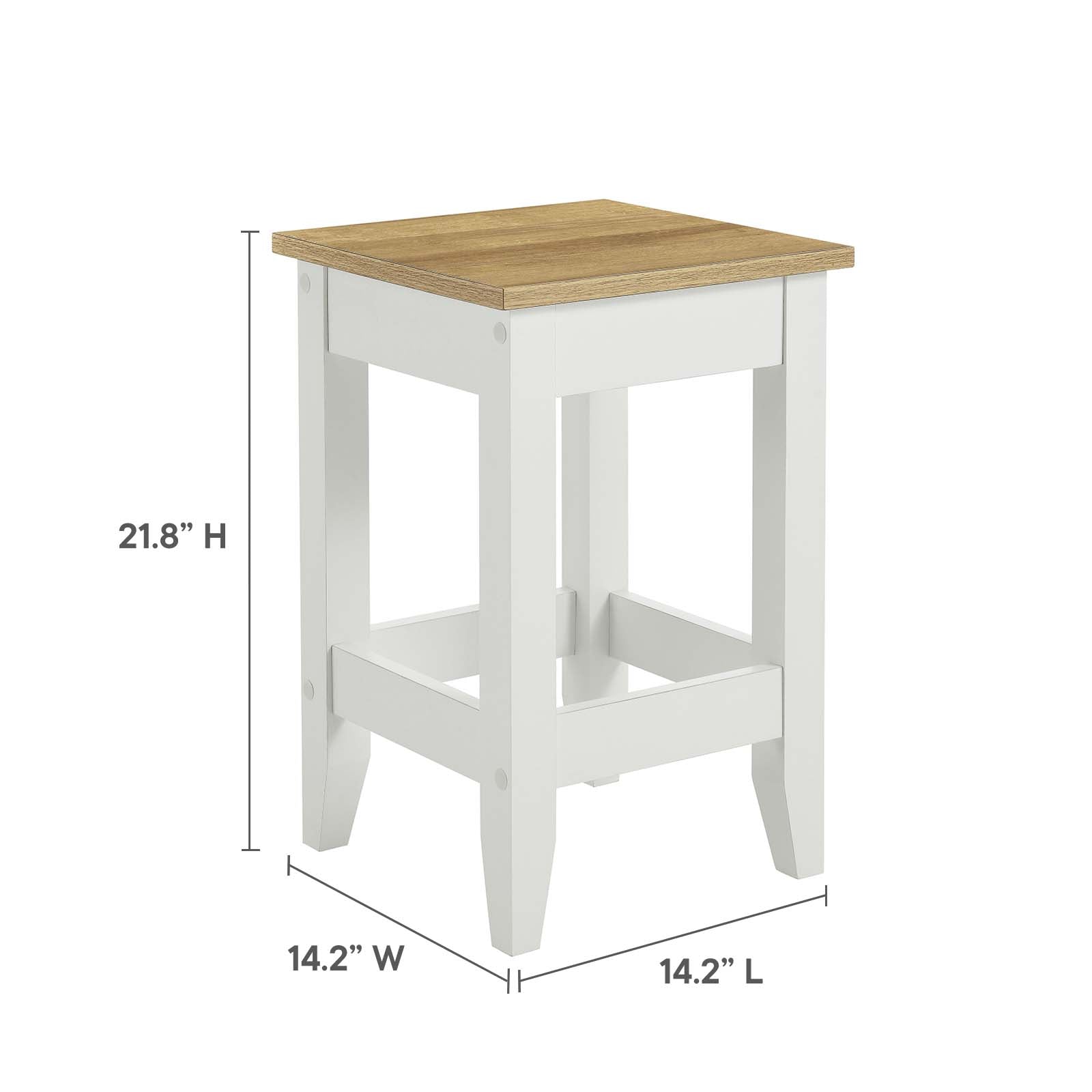 Farmstead 3-Piece Kitchen Island and Stool Set By Modway - EEI-6895 | Dining Sets | Modishstore - 10