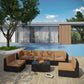 Aero 7 Piece Outdoor Patio Sectional Set By Modway - EEI-695 | Outdoor Sofas, Loveseats & Sectionals | Modishstore - 3