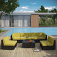 Aero 7 Piece Outdoor Patio Sectional Set By Modway - EEI-695 | Outdoor Sofas, Loveseats & Sectionals | Modishstore - 12