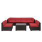 Aero 7 Piece Outdoor Patio Sectional Set By Modway - EEI-695 | Outdoor Sofas, Loveseats & Sectionals | Modishstore - 17