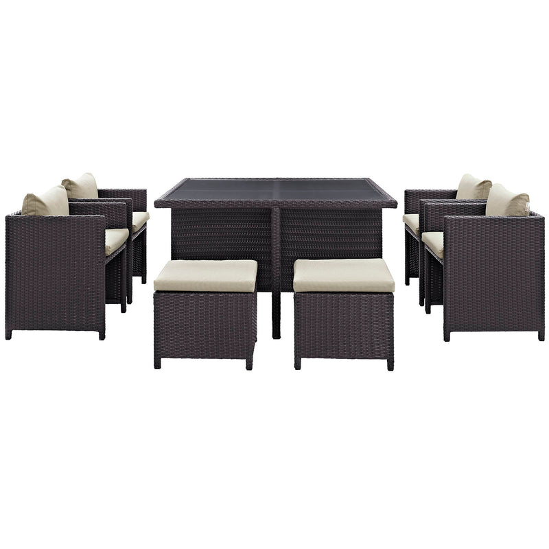 Inverse 9 Piece Outdoor Patio Dining Set By Modway - EEI-726 | Outdoor Dining Sets | Modishstore -13