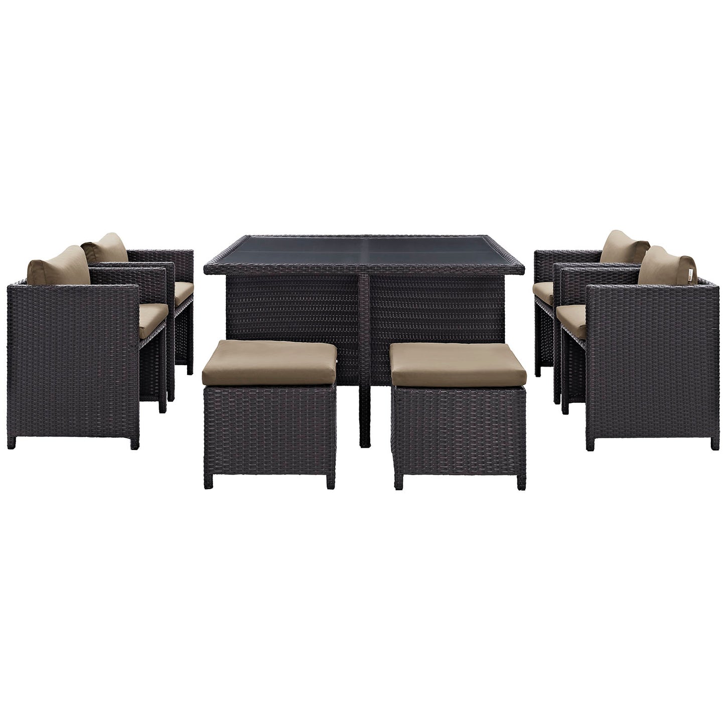 Inverse 9 Piece Outdoor Patio Dining Set By Modway - EEI-726 | Outdoor Dining Sets | Modishstore - 13