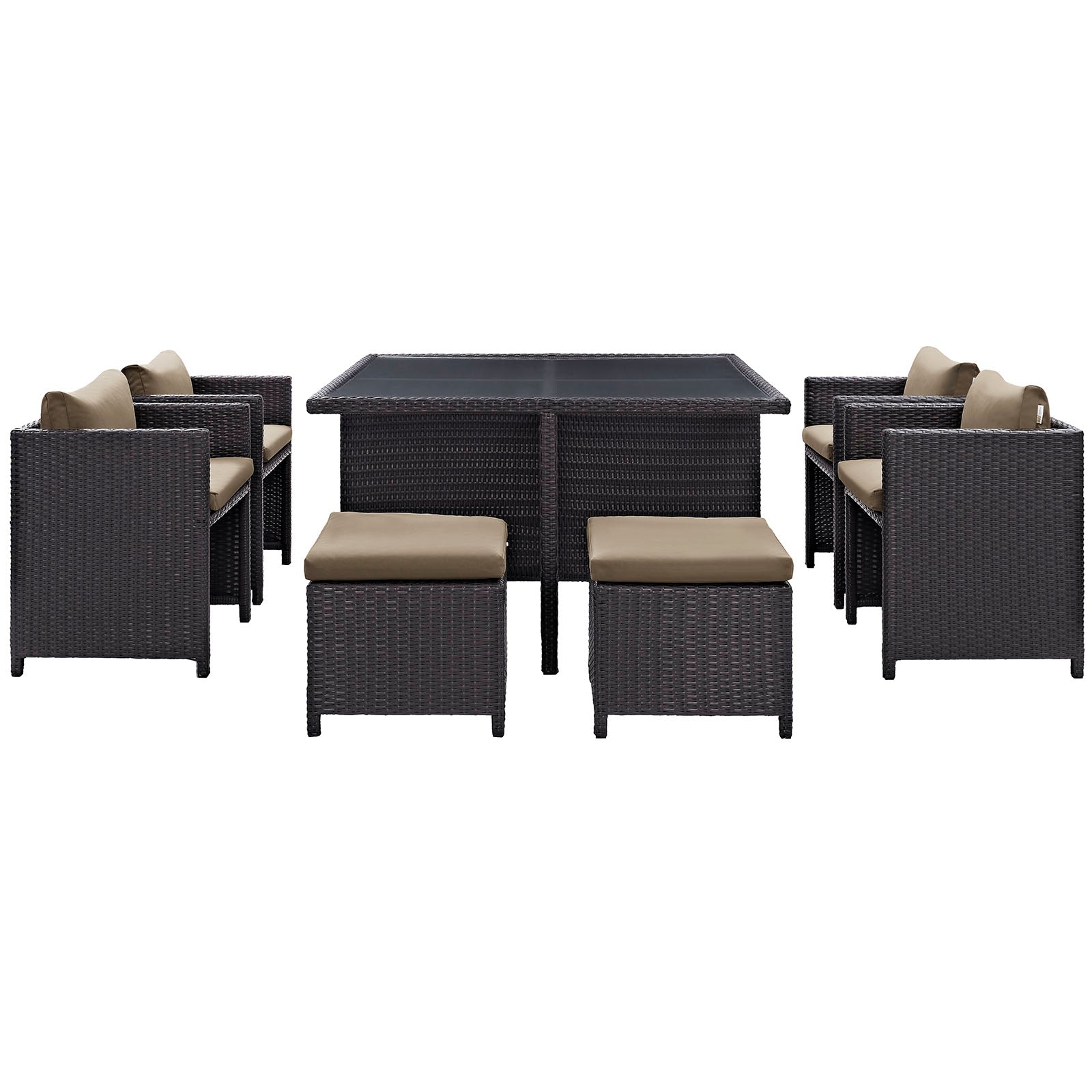 Inverse 9 Piece Outdoor Patio Dining Set By Modway - EEI-726 | Outdoor Dining Sets | Modishstore - 13