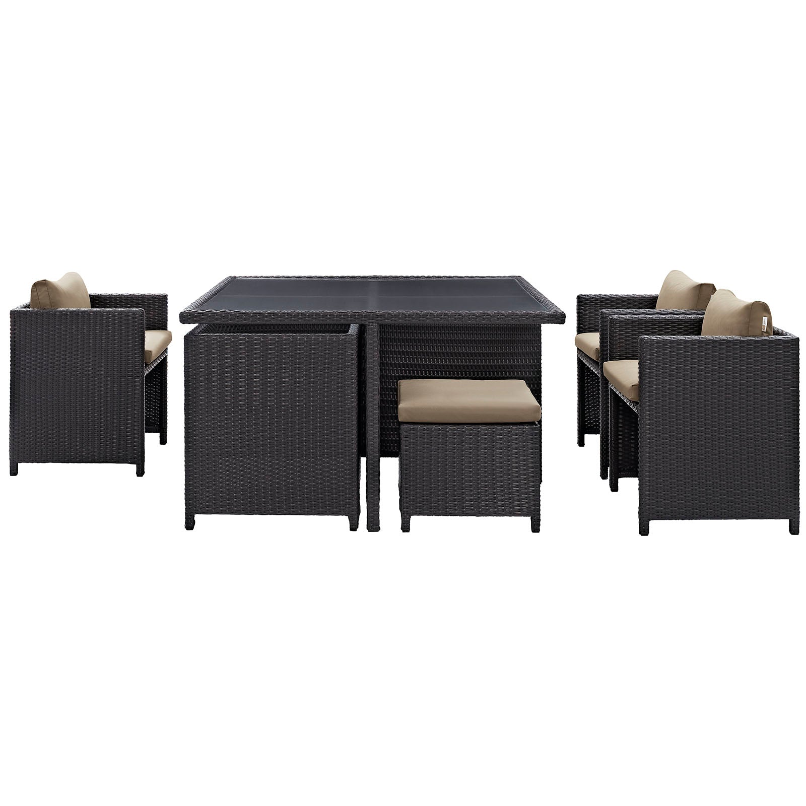 Inverse 9 Piece Outdoor Patio Dining Set By Modway - EEI-726 | Outdoor Dining Sets | Modishstore -18