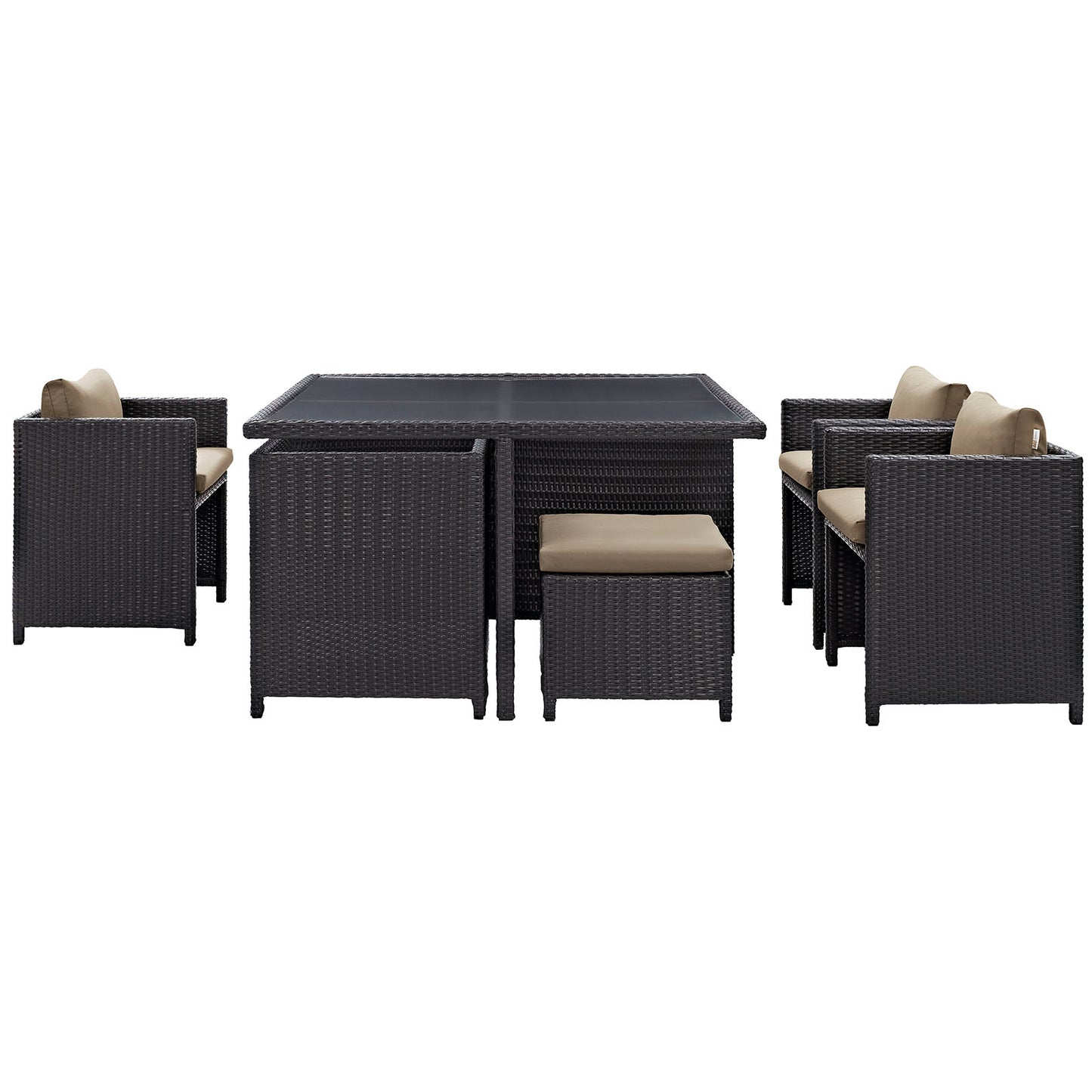 Inverse 9 Piece Outdoor Patio Dining Set By Modway - EEI-726 | Outdoor Dining Sets | Modishstore - 14