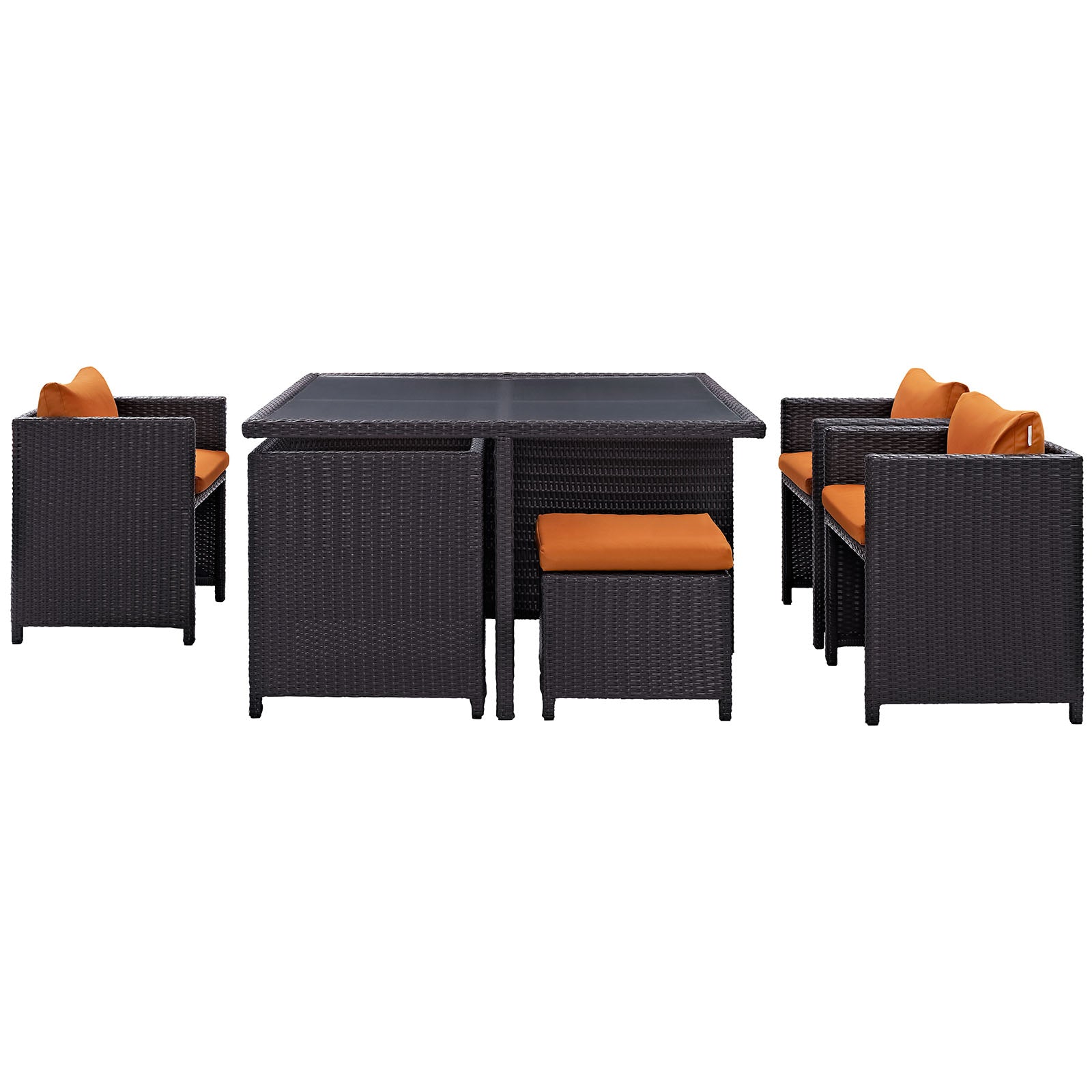 Inverse 9 Piece Outdoor Patio Dining Set By Modway - EEI-726 | Outdoor Dining Sets | Modishstore - 4