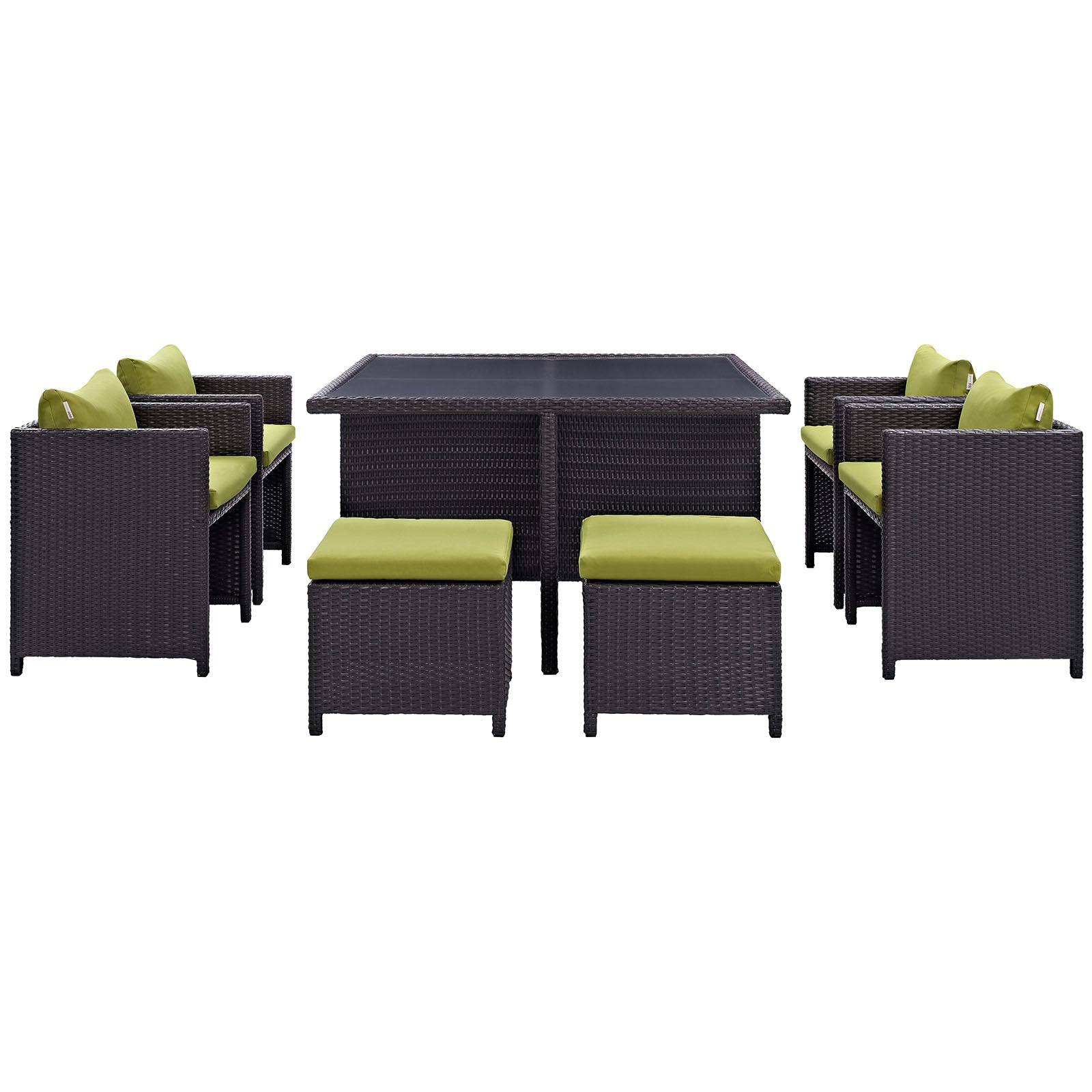 Inverse 9 Piece Outdoor Patio Dining Set By Modway - EEI-726 | Outdoor Dining Sets | Modishstore - 17