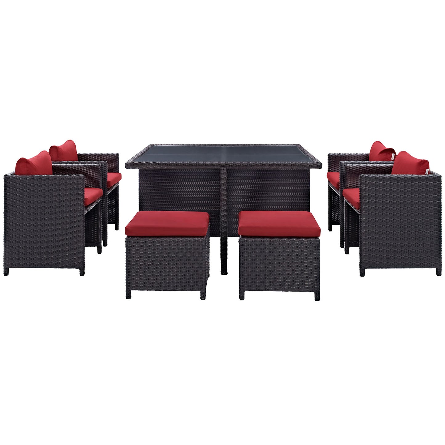 Inverse 9 Piece Outdoor Patio Dining Set By Modway - EEI-726 | Outdoor Dining Sets | Modishstore -25
