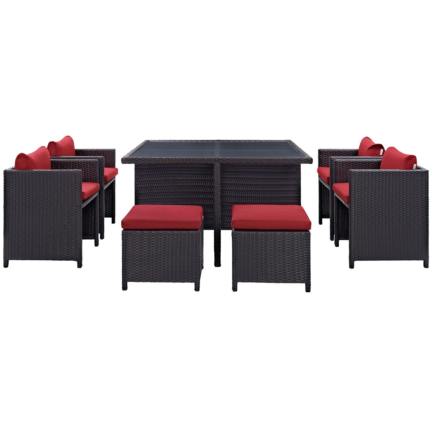 Inverse 9 Piece Outdoor Patio Dining Set By Modway - EEI-726 | Outdoor Dining Sets | Modishstore - 21