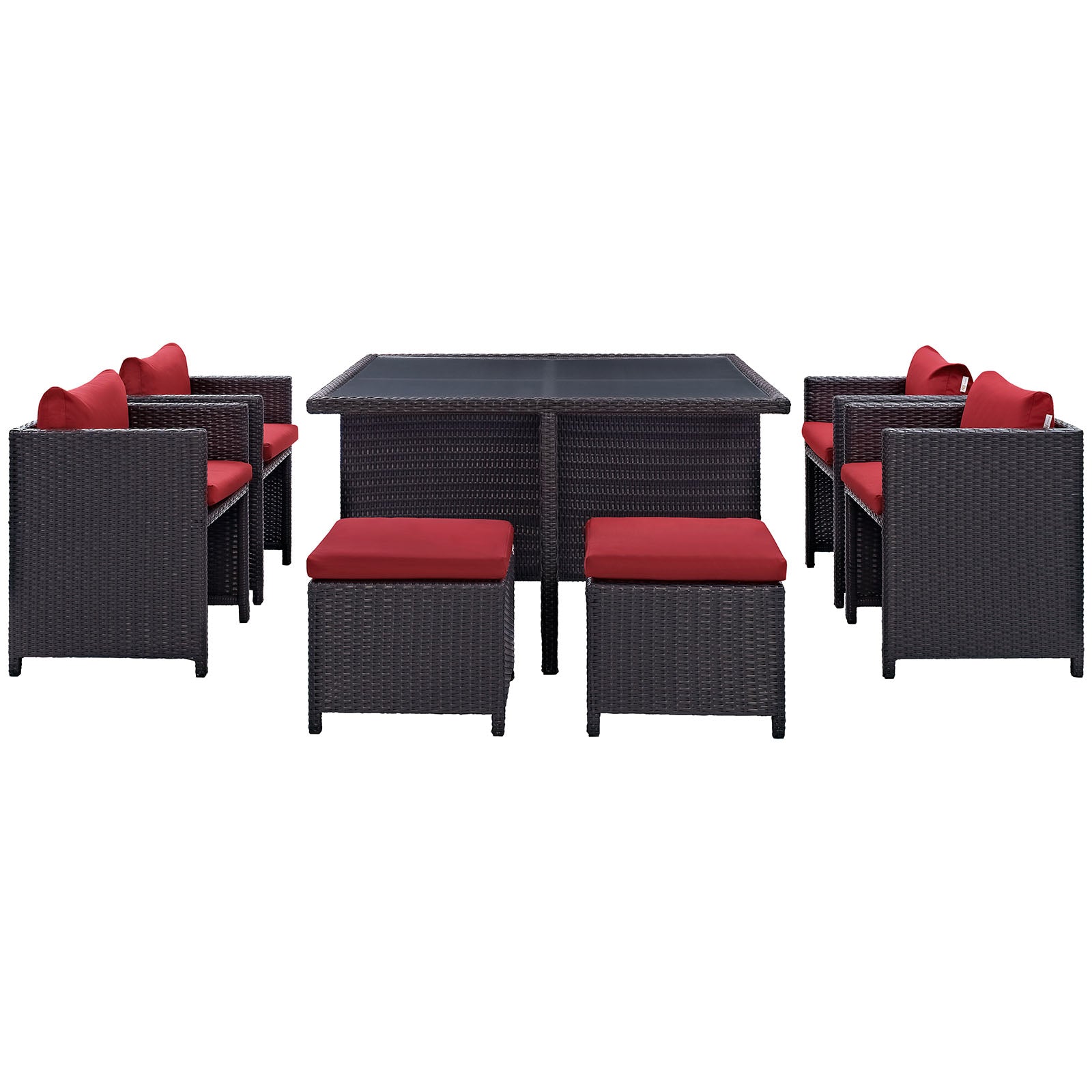 Inverse 9 Piece Outdoor Patio Dining Set By Modway - EEI-726 | Outdoor Dining Sets | Modishstore - 21