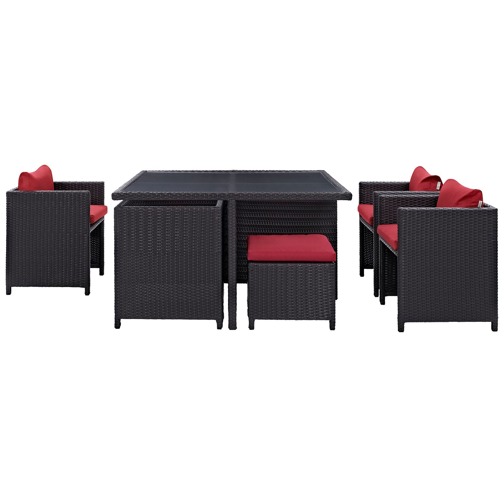 Inverse 9 Piece Outdoor Patio Dining Set By Modway - EEI-726 | Outdoor Dining Sets | Modishstore -26